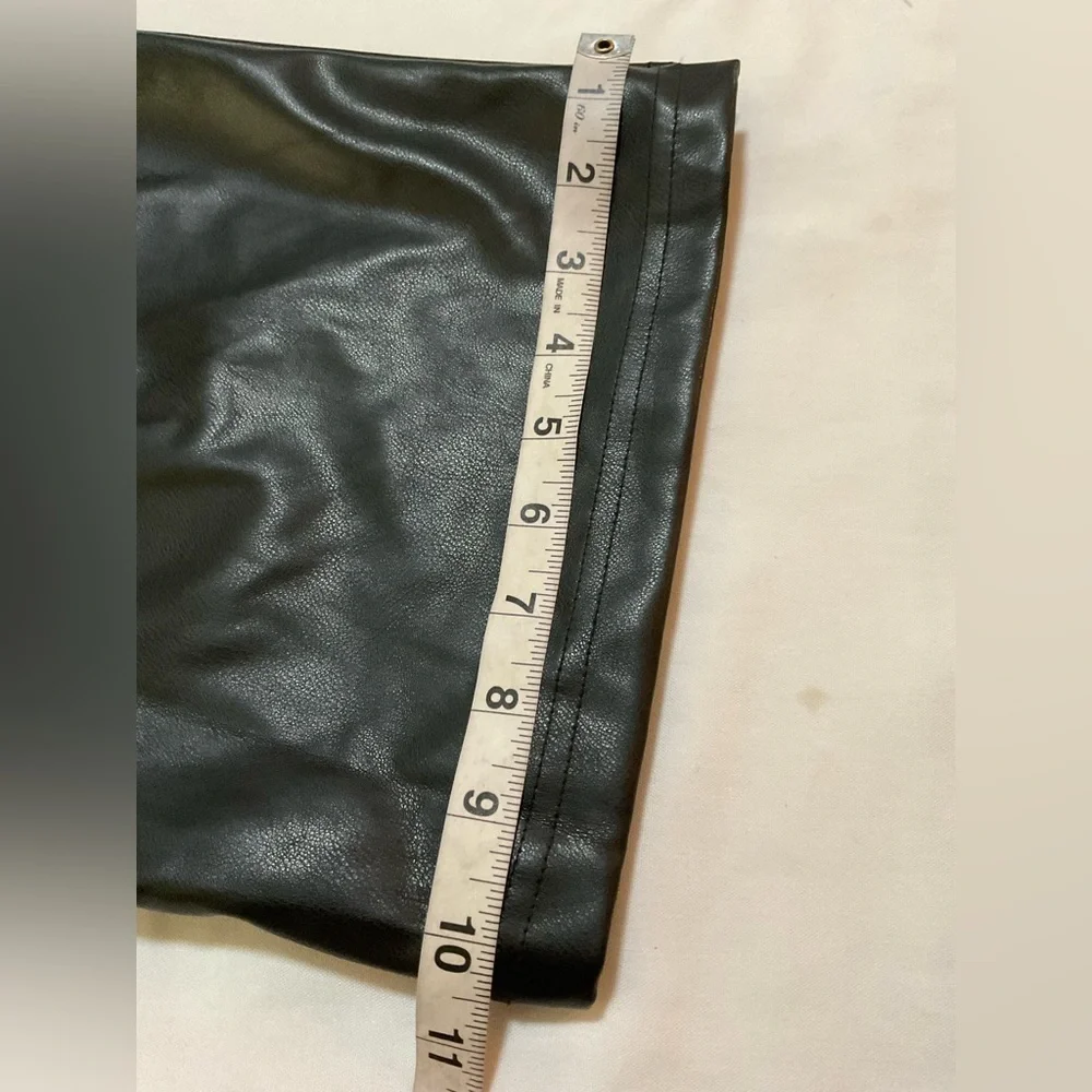 VILIGO Faux Leather Pants Black XXL